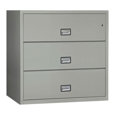 Phoenix Safe International Phoenix Safe Lateral 44" 3-Drawer Fire and Water Resistant File Cabinet, Light Gray - LAT3W44LG LAT3W44LG